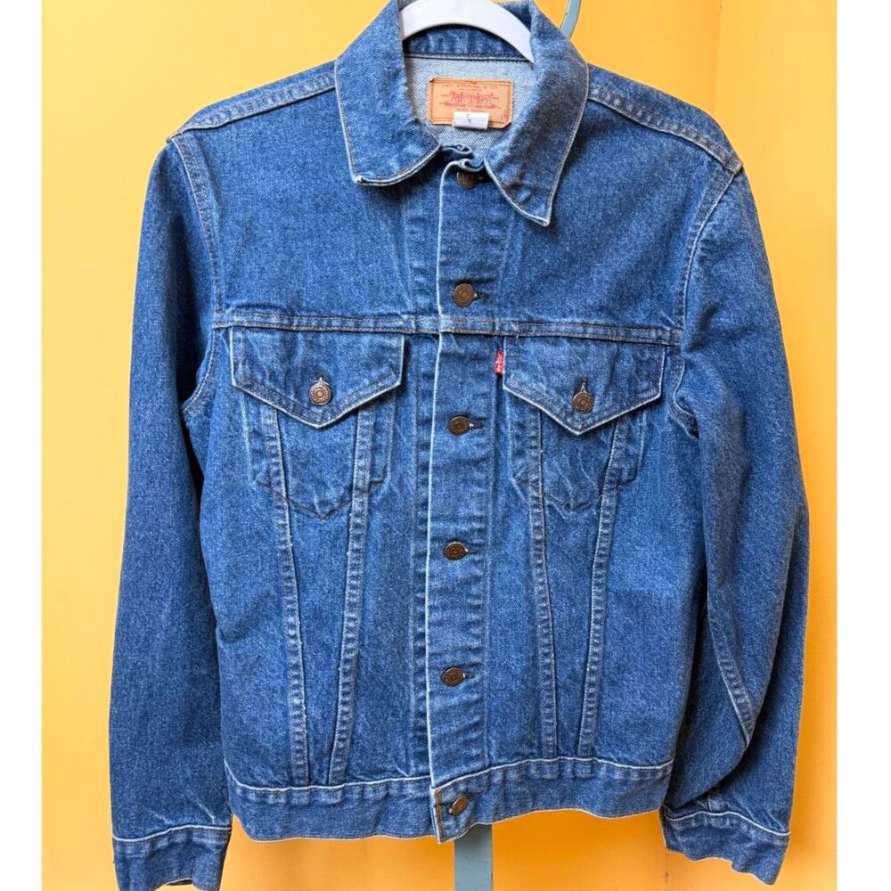 Vtg 70s Levi’s 70505 0217 Type 3 Denim Trucker Jacket Size 38 Pristine USA Made